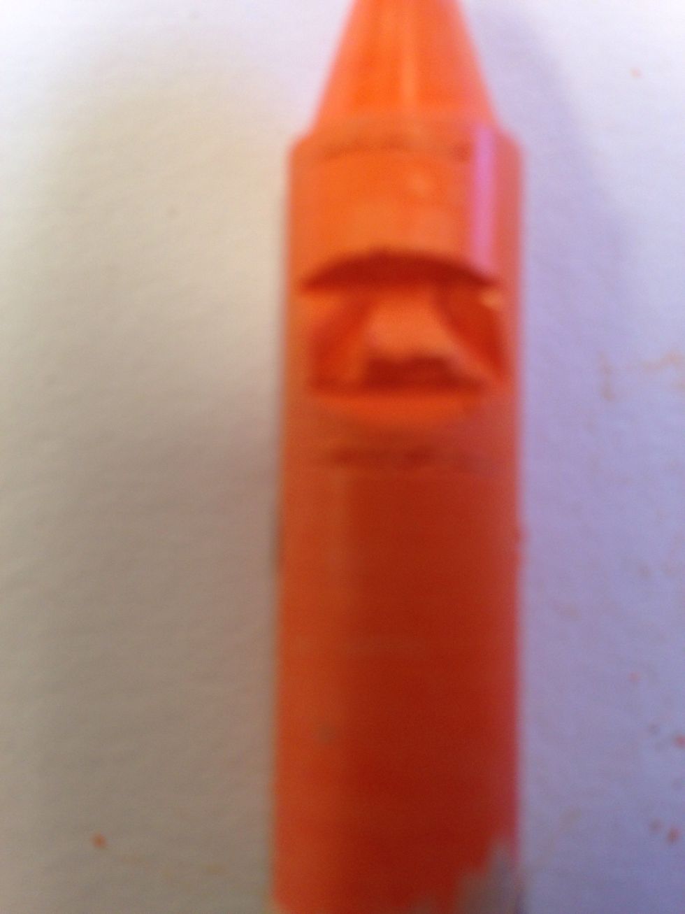 Carve around nose using a 45 degree angle