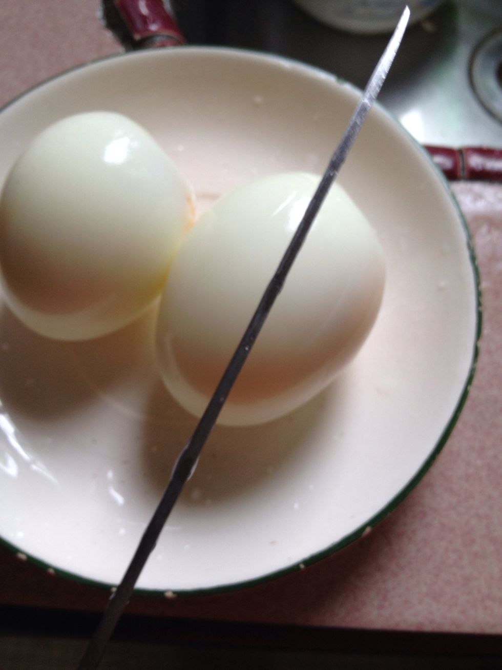 Carve surface of eggs so that the flavor will penetrate deep..so yummy! Add to the gravy