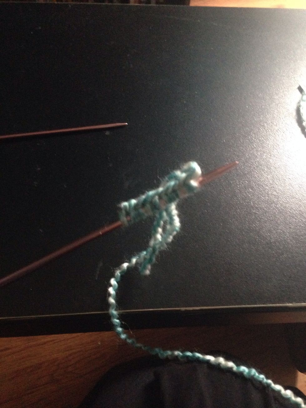 Cast on ten stitches