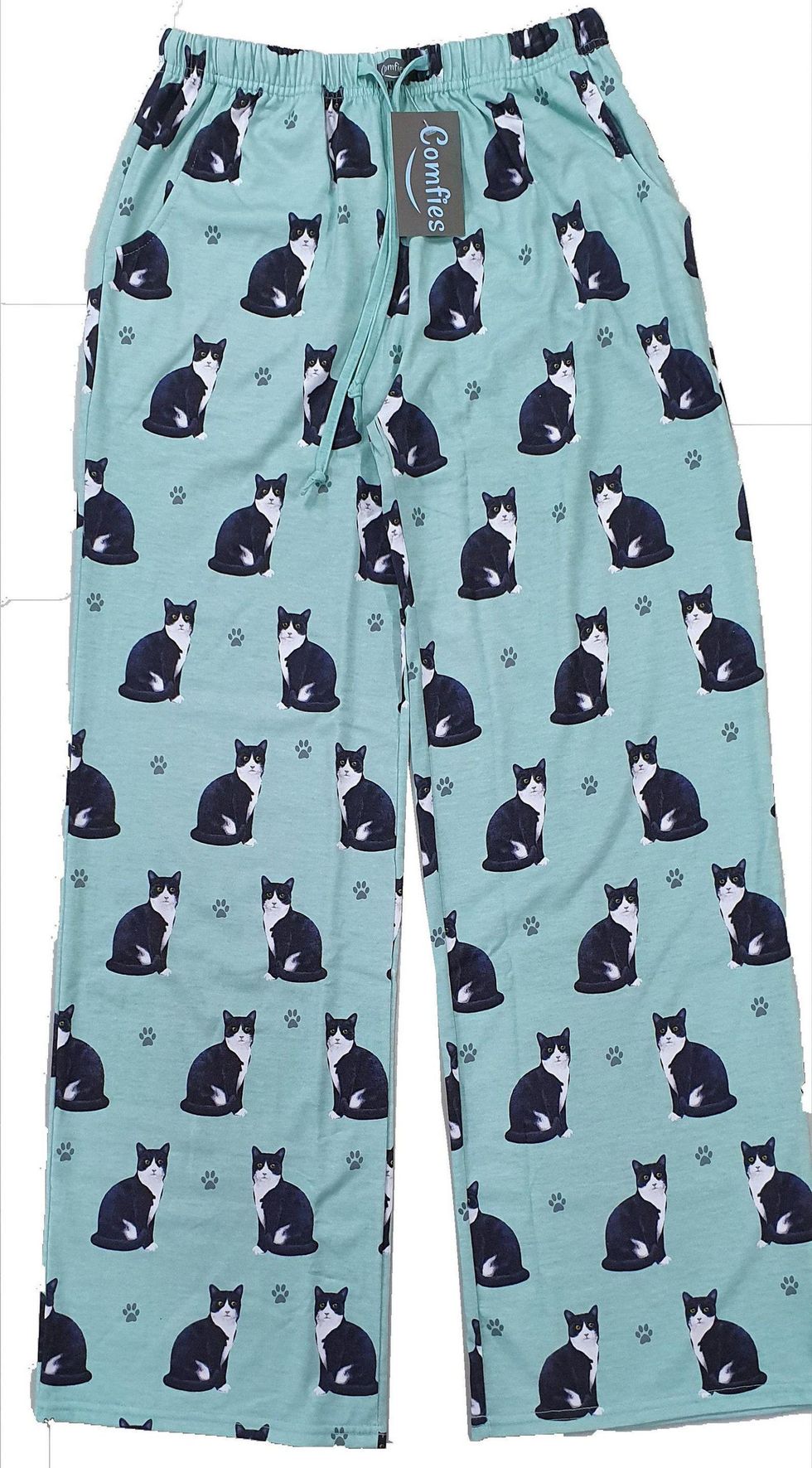 Cat Unisex Cotton Blend Pajama Bottoms