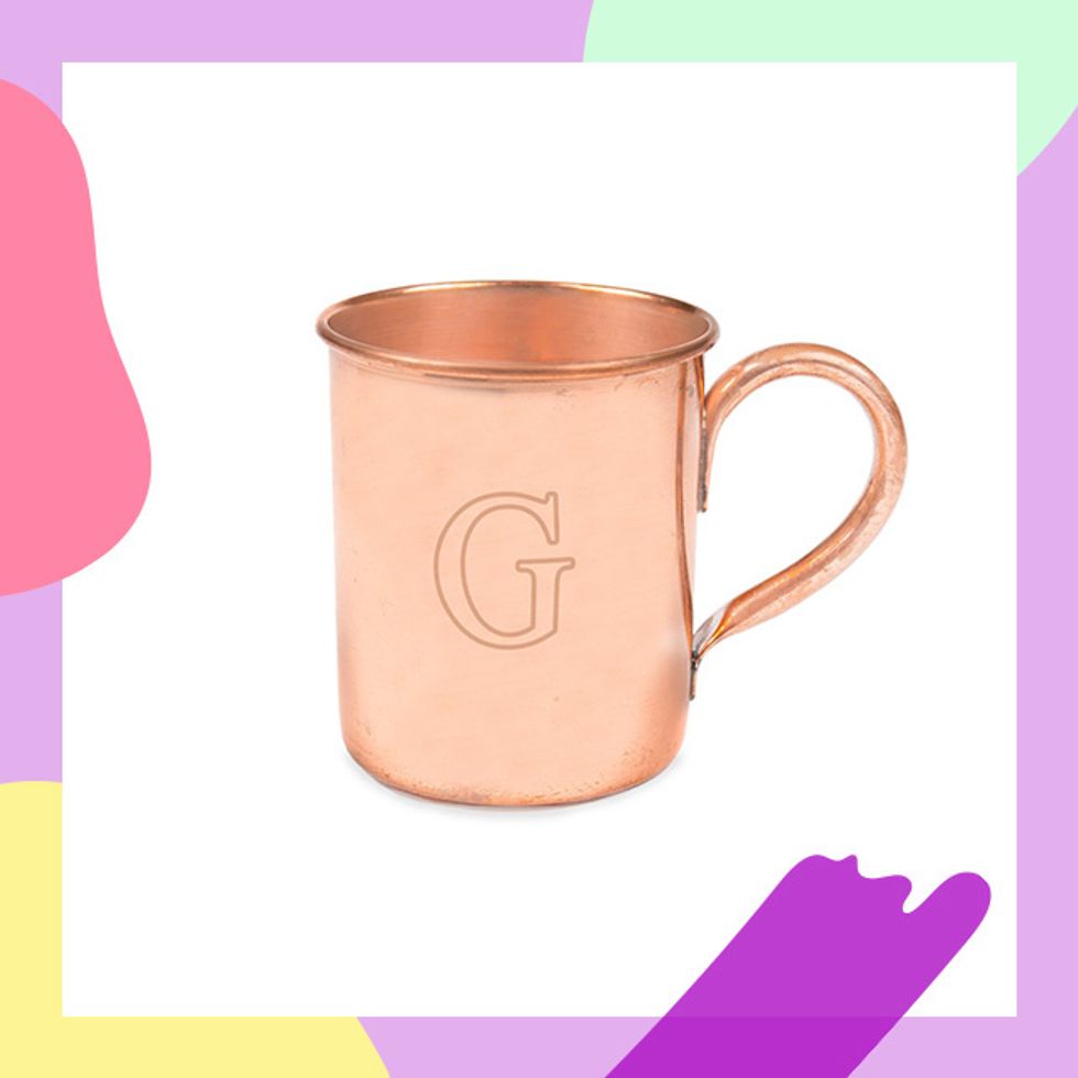 Cathy's Concepts Monogram Moscow Mule Personalizable Copper Mug ($39.99): Start out cocktail hour by cheersing mom with a customized copper mug.