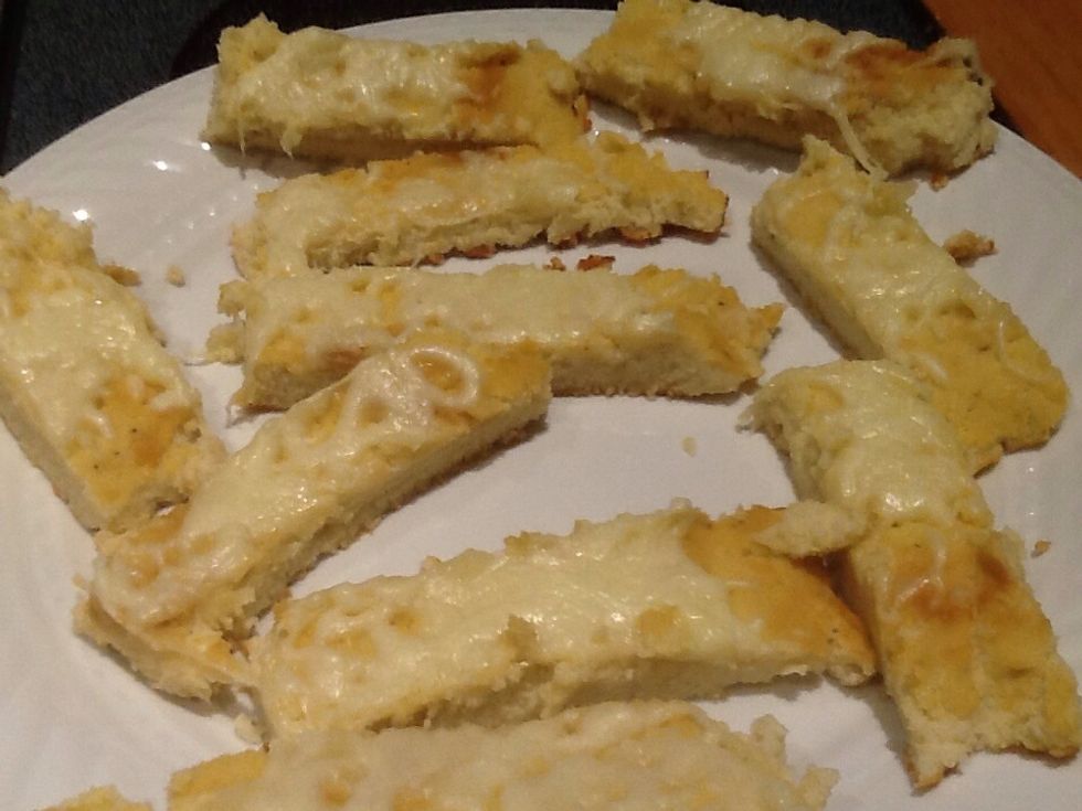 Cauliflower bread sticks.