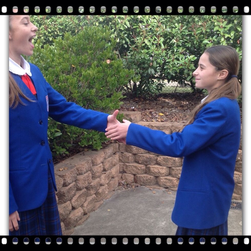 "Cava bien" is how you say how are you\ud83d\udc44