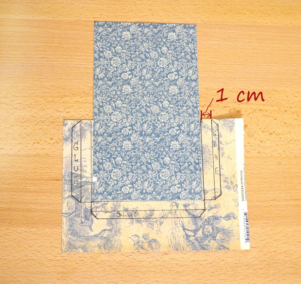 Cell 5. Make an envelope for recipes. Here is a pattern for envelope