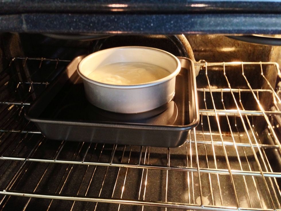 Center the pans in your oven.