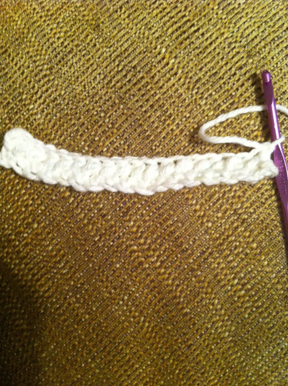 Ch 1, Turn. Does not count as first stitch. Sc across.