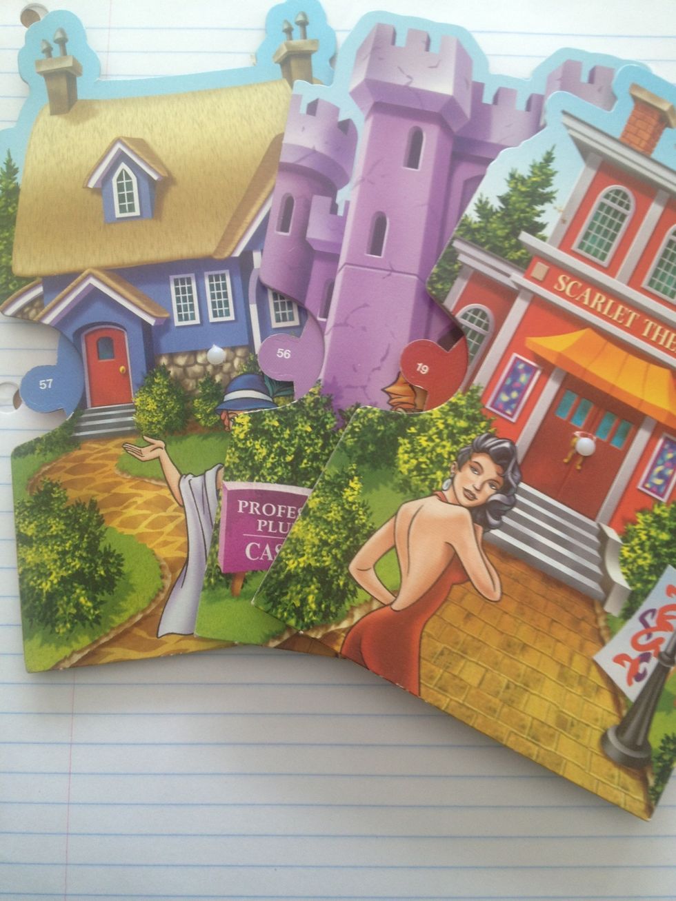 Change the last three or four wheels according to the guilty person. Mark what they say and their wheel #. Cancel out suspects to make sure it makes sense.