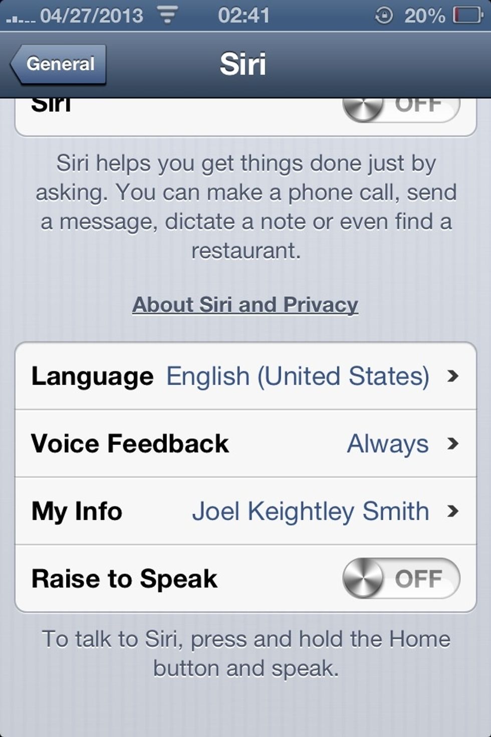 Change your setting to how you wish, and then reboot your device