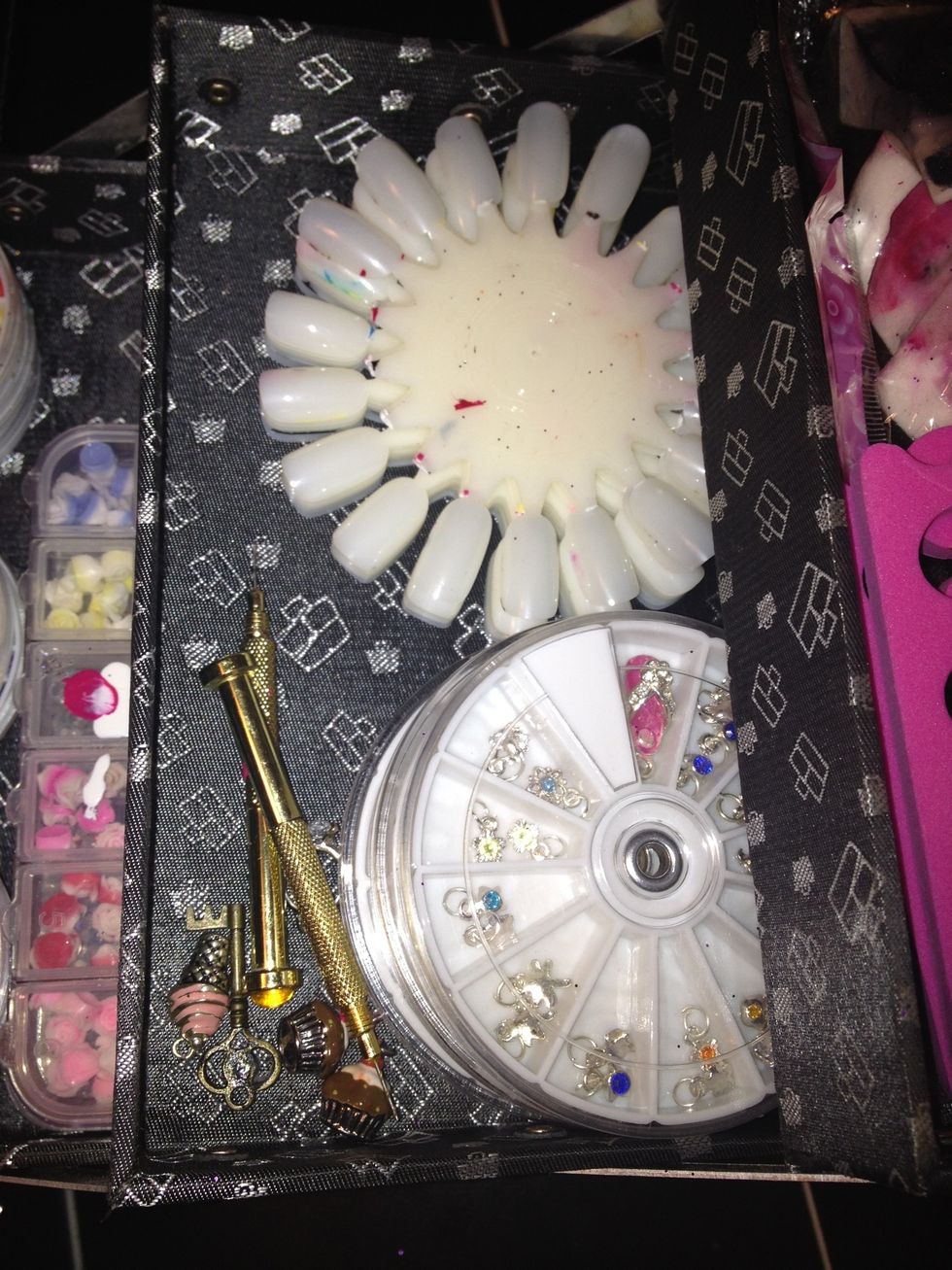 Charms, dangles, piercers.