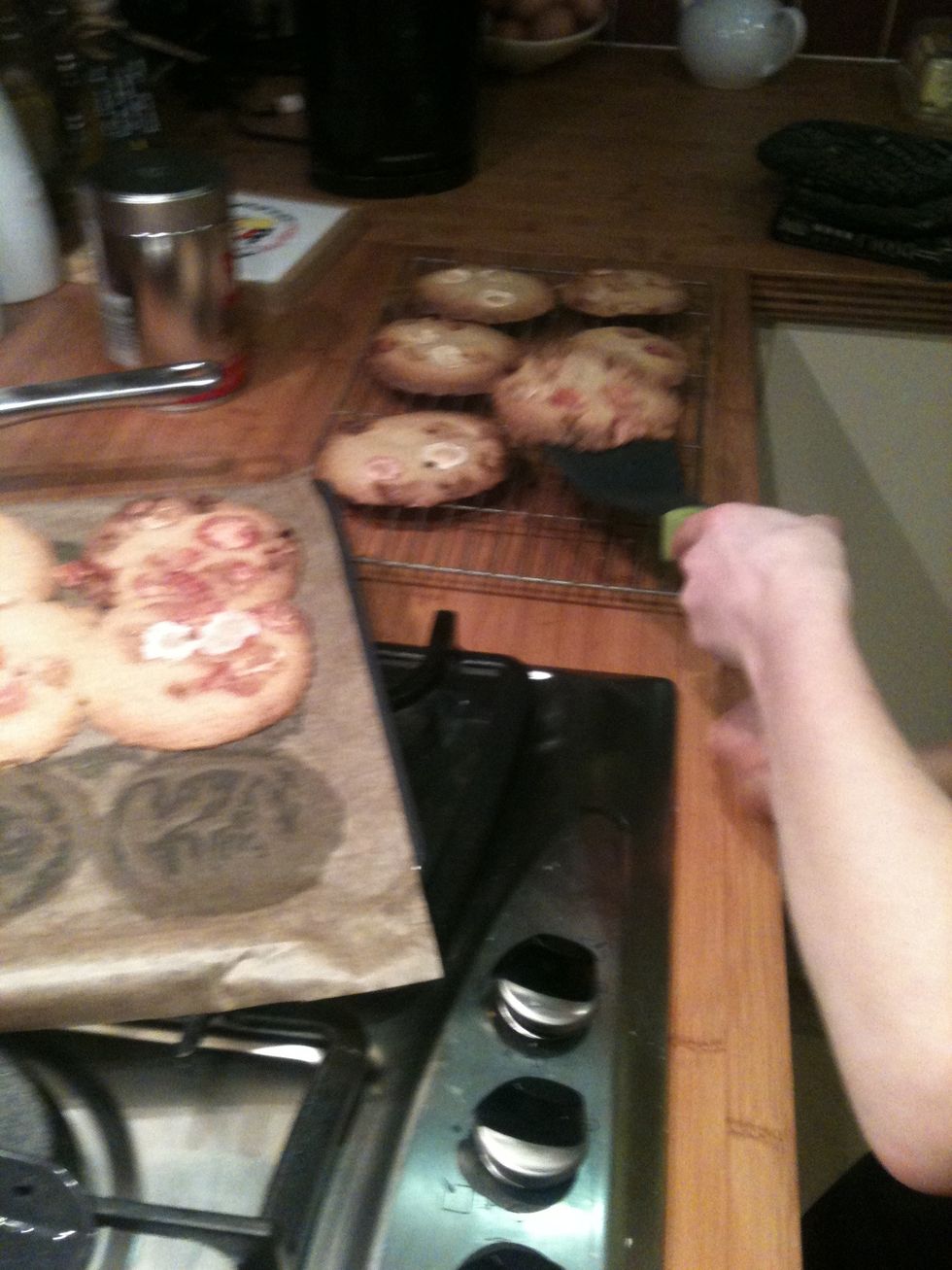 Check after 10 minutes and if the are ready leave for 2 minutes then put on a wire tray.