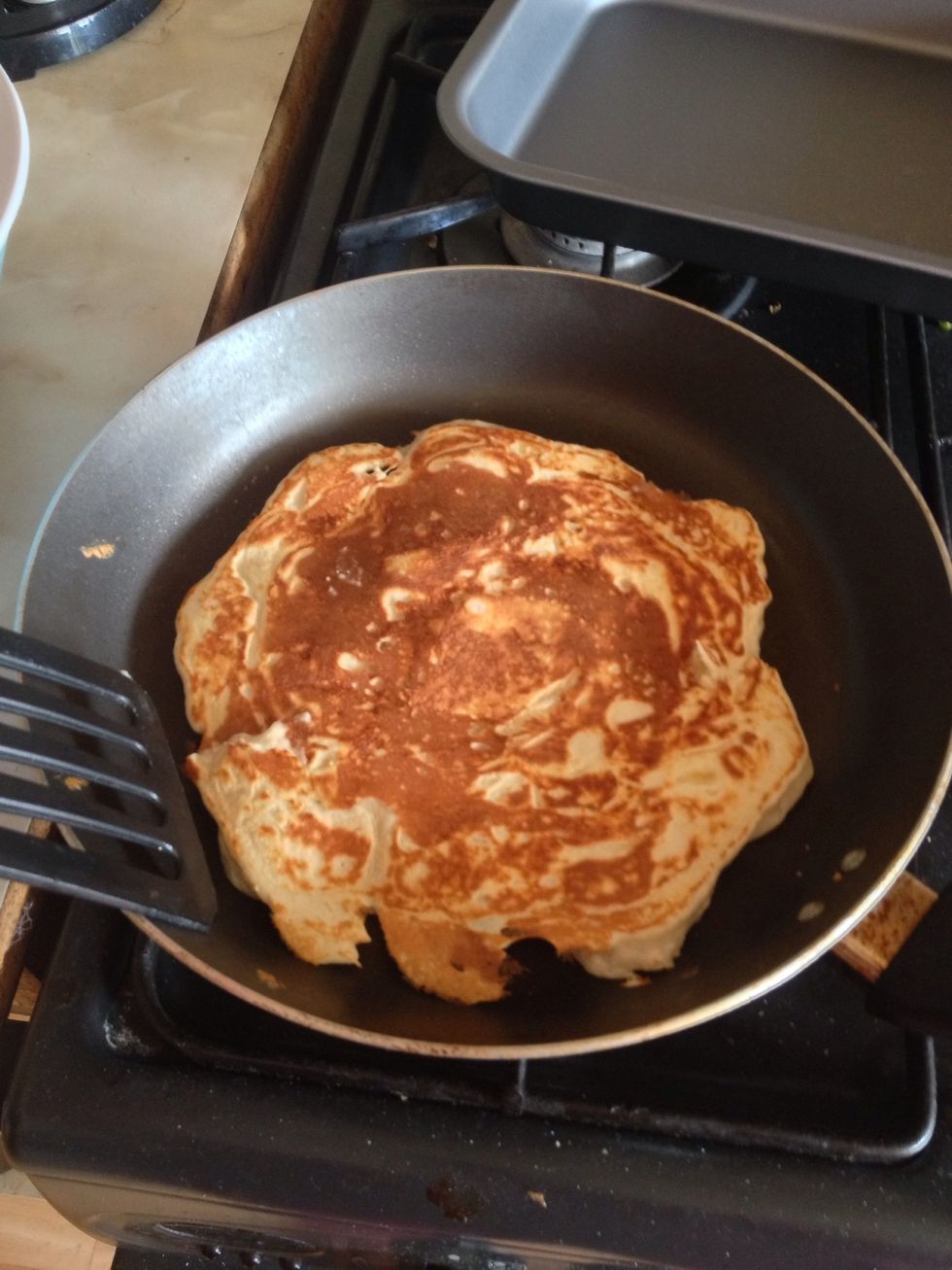 Check after a minute and if they look like this then flip. If not then lay back down until they do! MMM looking good!