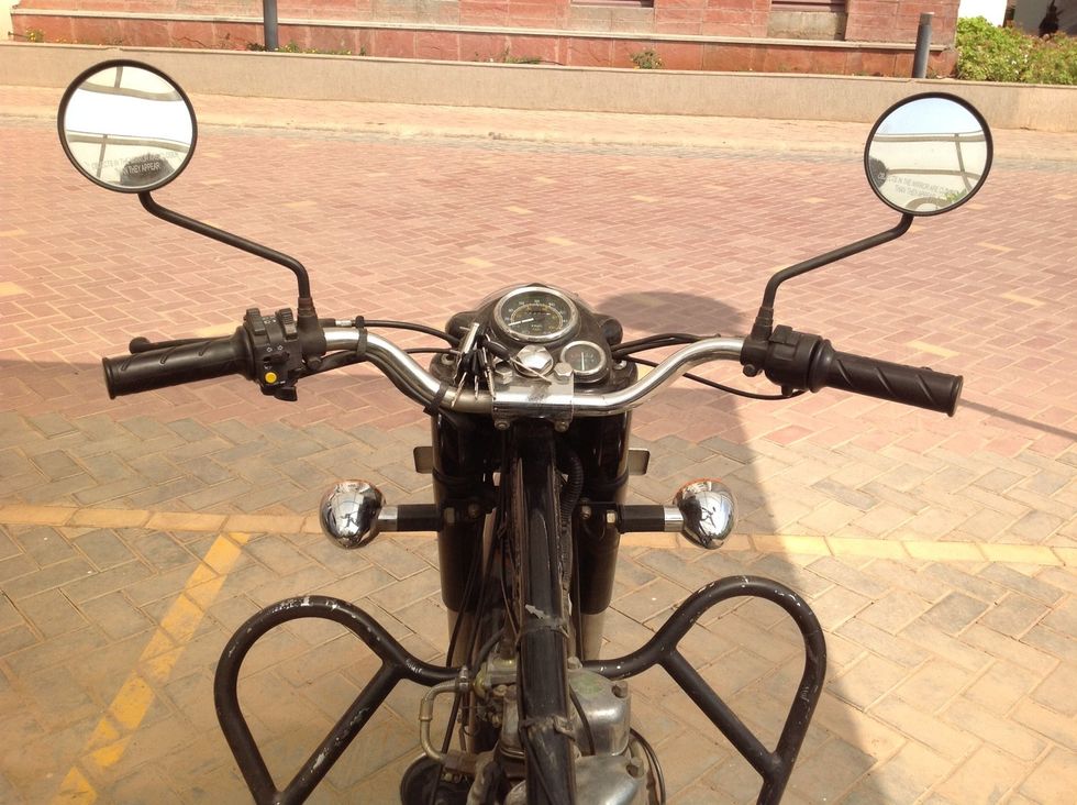 Check for any protruding cables or frame hooks and holders. Prepare for reinstalling the fuel tank.