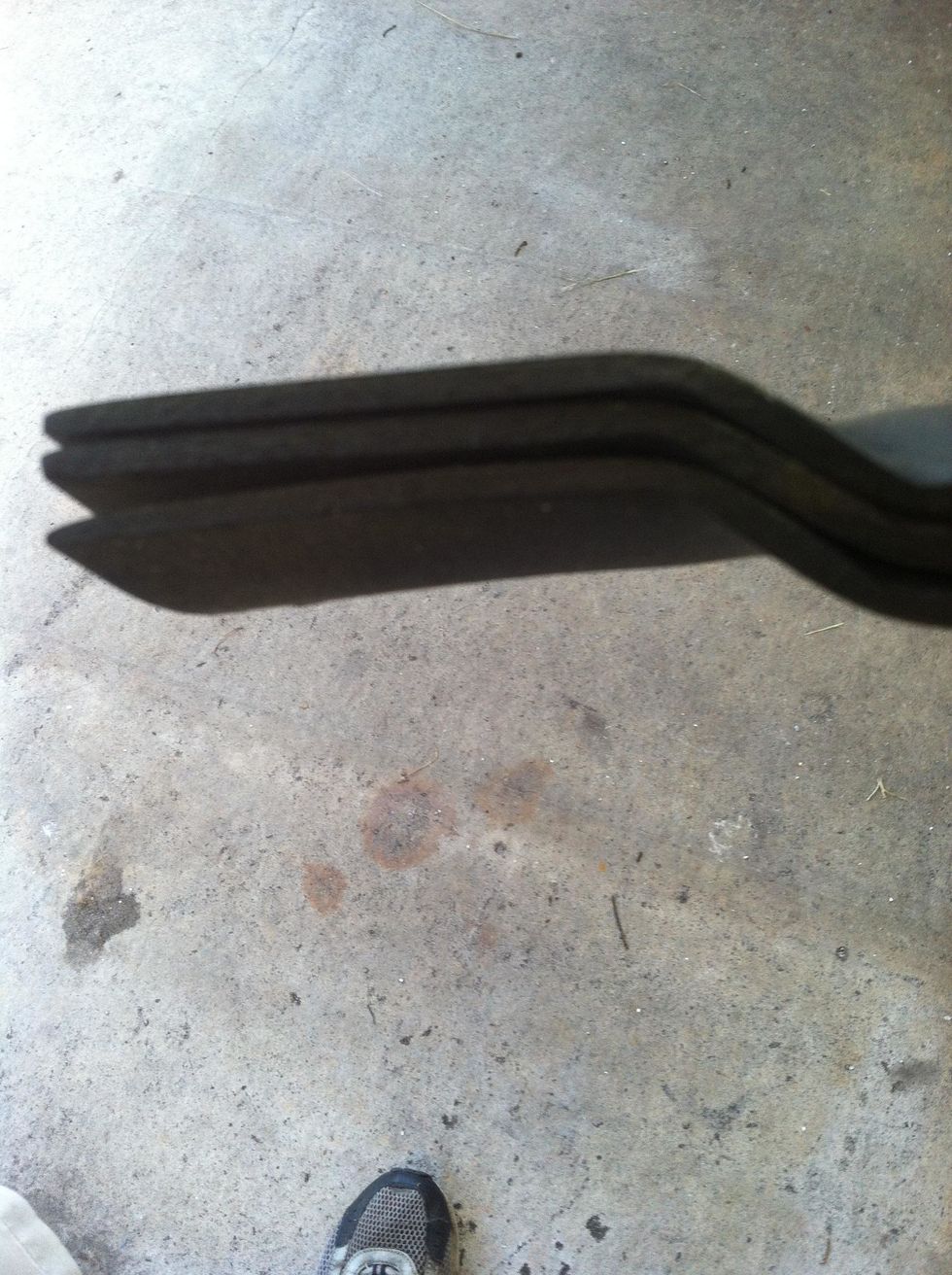 check for bent blades, don't waste your time sharpening a bent blade unless you really don't care what the grass looks like as long as its cut. in this picture the blade on the bottom is junk