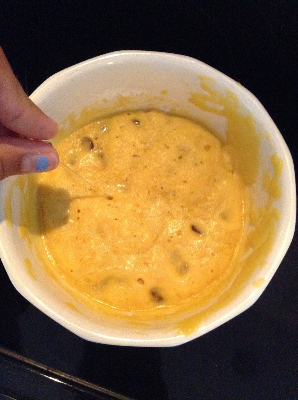 check if it is done at 40 seconds.if not place back in the microwave