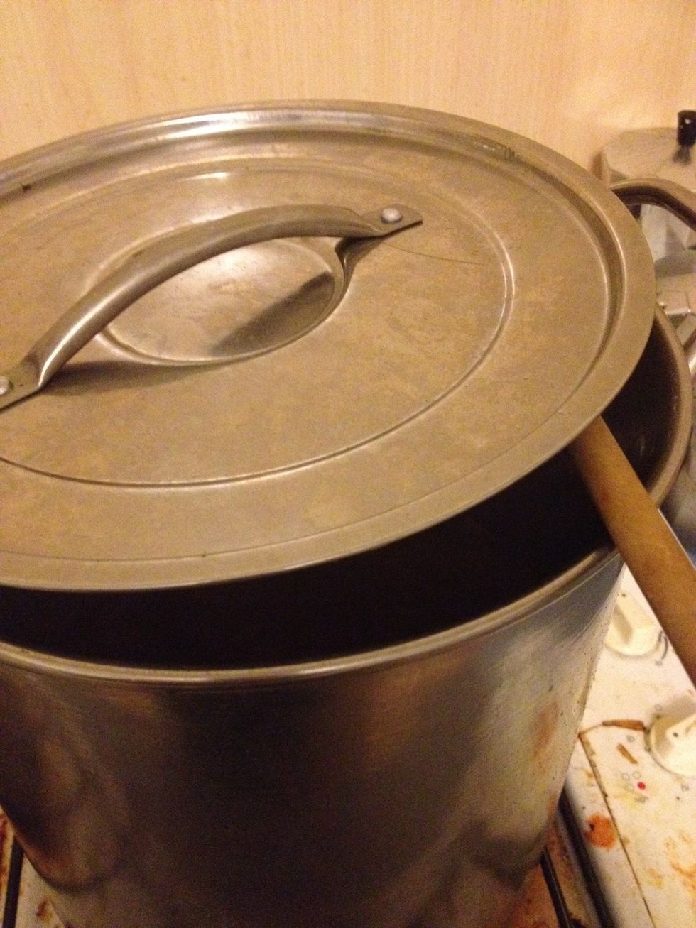 Check on the soup and stir it once in a while. You can keep it cooking for as long as you want really. So when you think it looks and tastes yummy, take it off the heat.