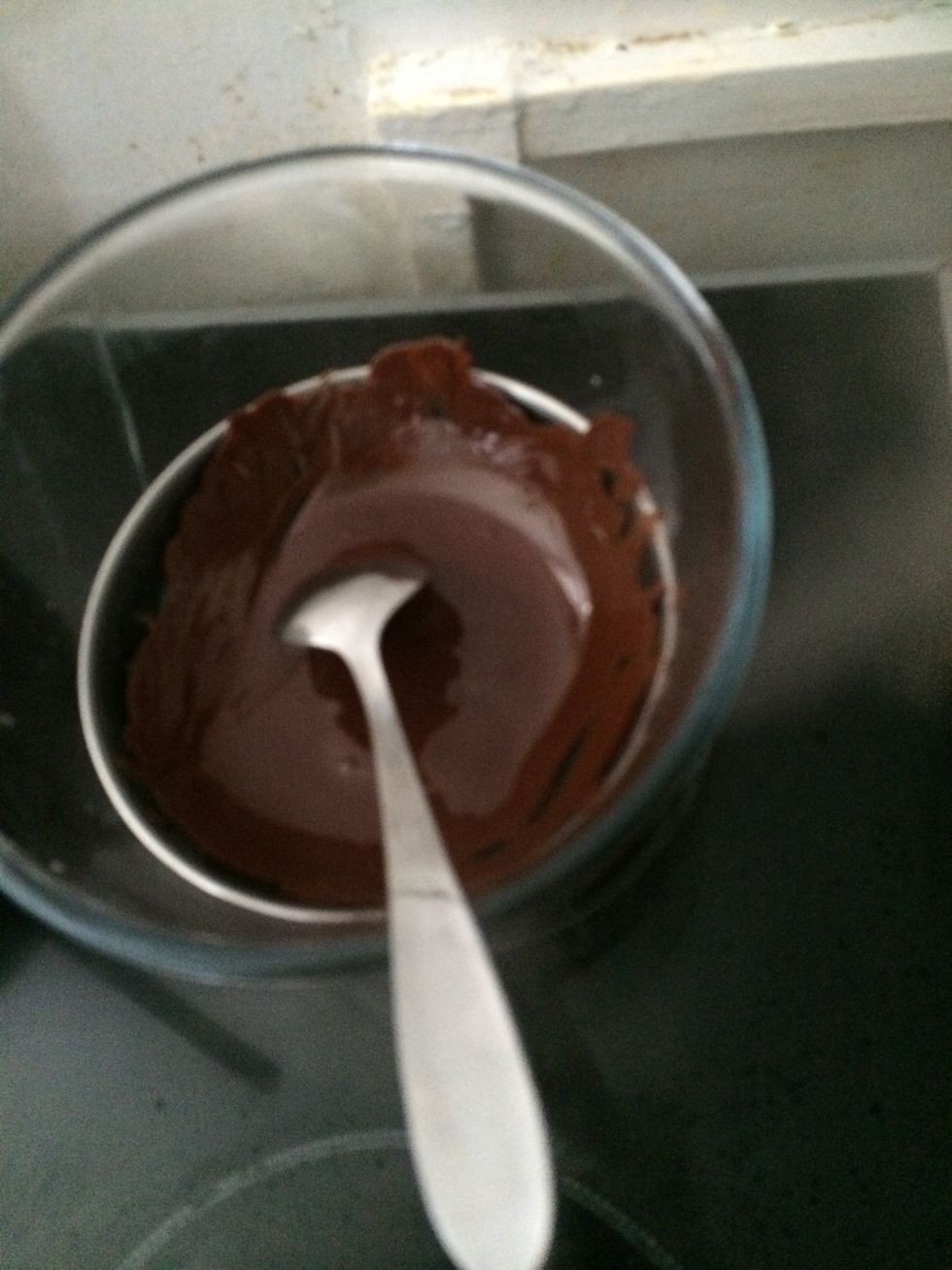 Check on your melted chocolate and turn down heat when fully melted