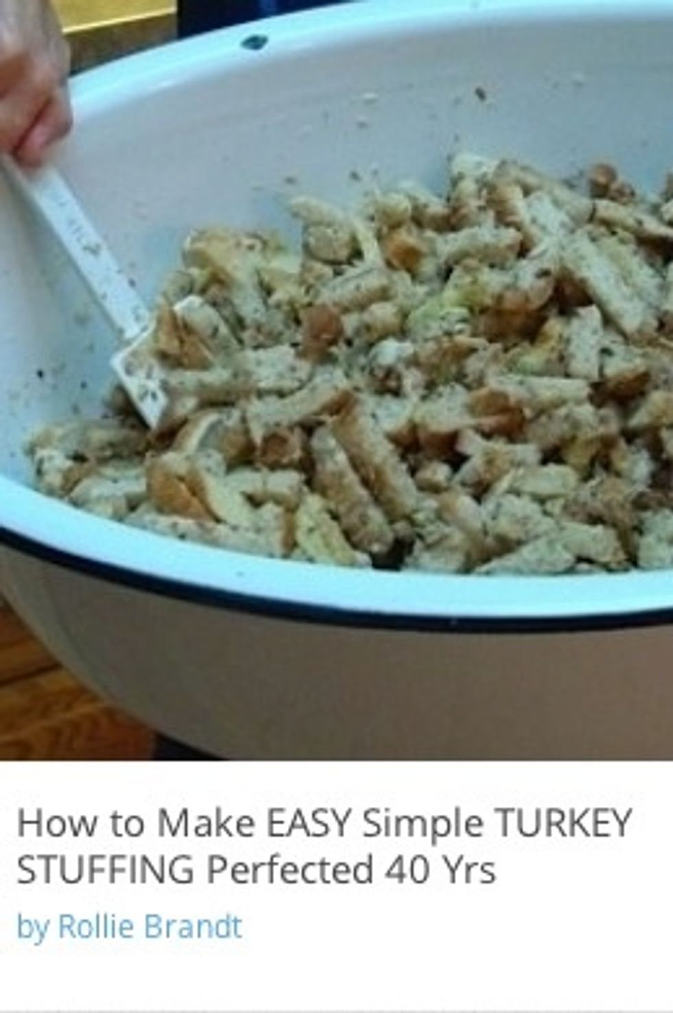 Check out my SnapGuide for my Mom's great Thanksgiving turkey & stuffing! It's the BEST!