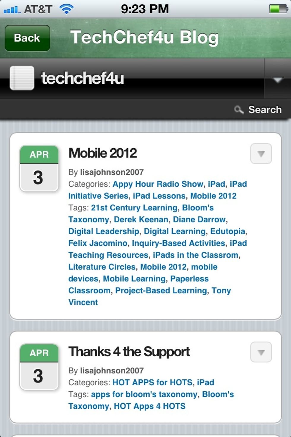 Check out the latest iLessons & iResources on the mobile version of the TechChef4u blog.