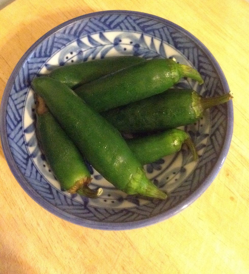 Check out these jalape\u00f1os fresh from my garden! If you don't have any in your backyard, the grocery store is a good source too.