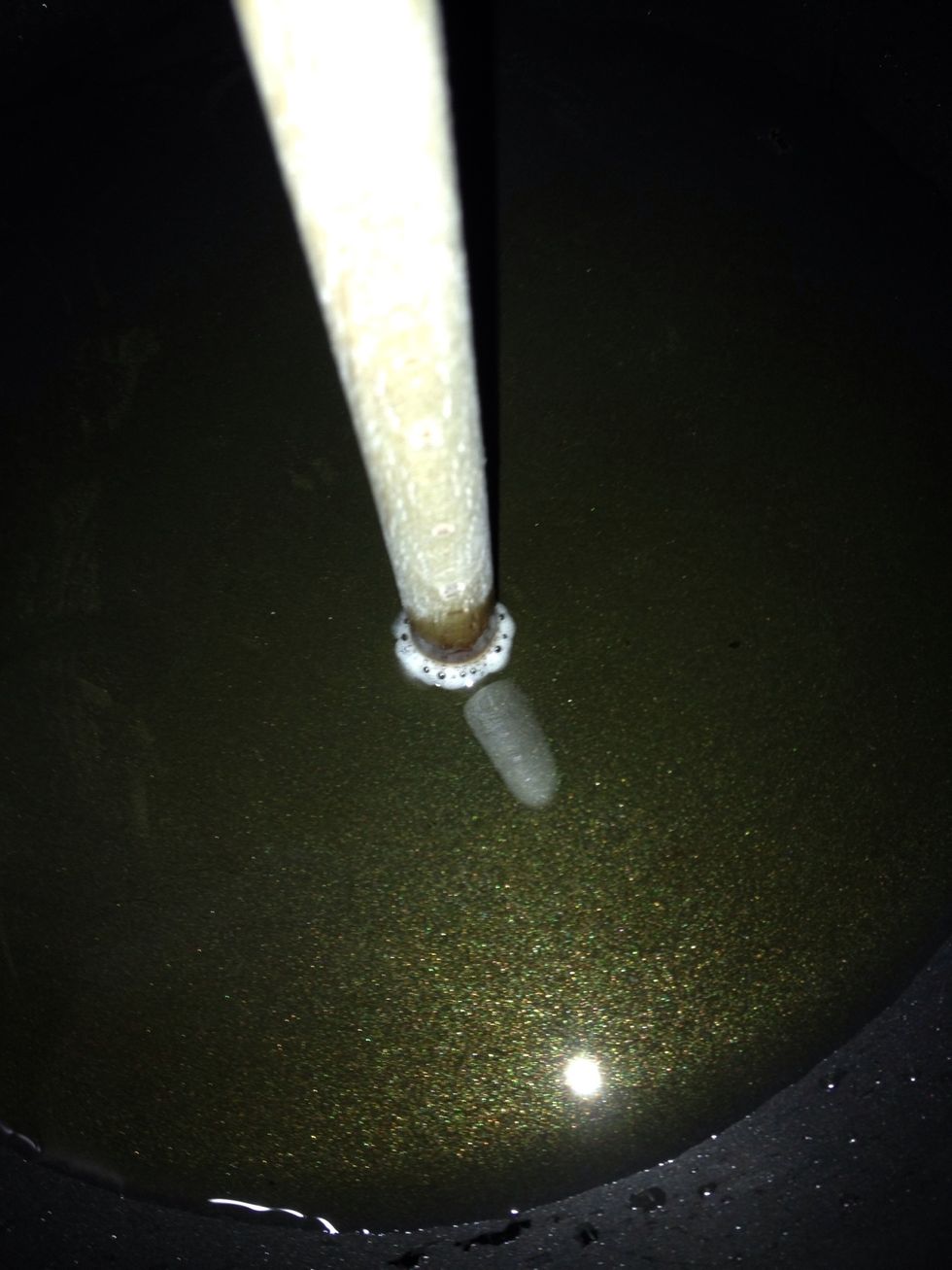Check that the oil is ready once you see bubbles on a wooden spoon your good to go.