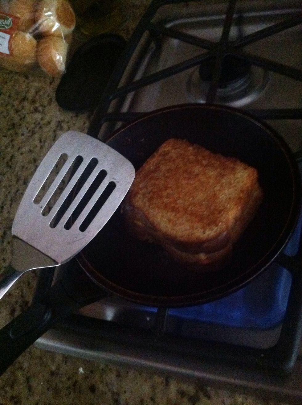 Check the bottom frequently when it's golden brown flip over