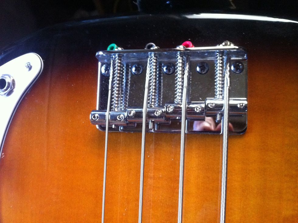 Check the bridge area it should be secure and show no signs of damage.