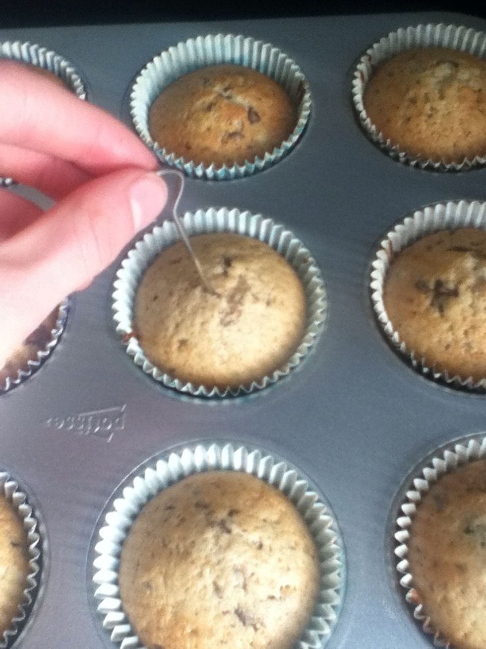 Check the muffins after 15 minutes.
