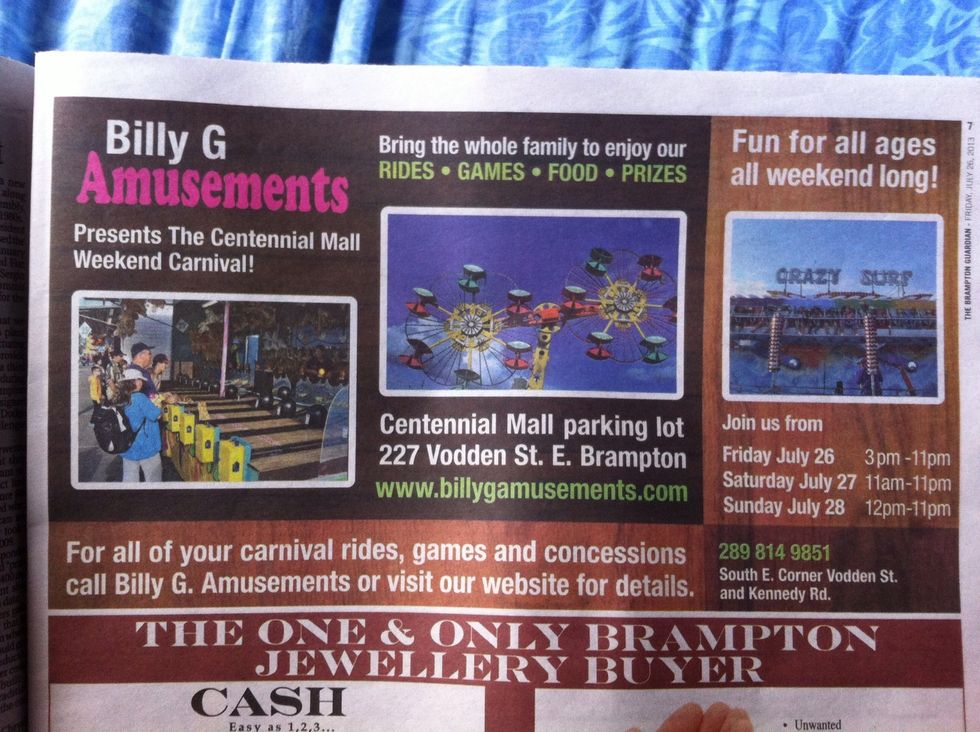 Check the newspaper for events too! Again, you will be surprise at what you find. I went to a free BBQ last week! With a bouncy castle!