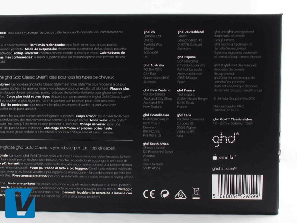 Check the quality, colour and brightness of the images carefully, often images on counterfeit boxes seem dark through poor duplication. Also check the quality and spacing of copy and brand marks.