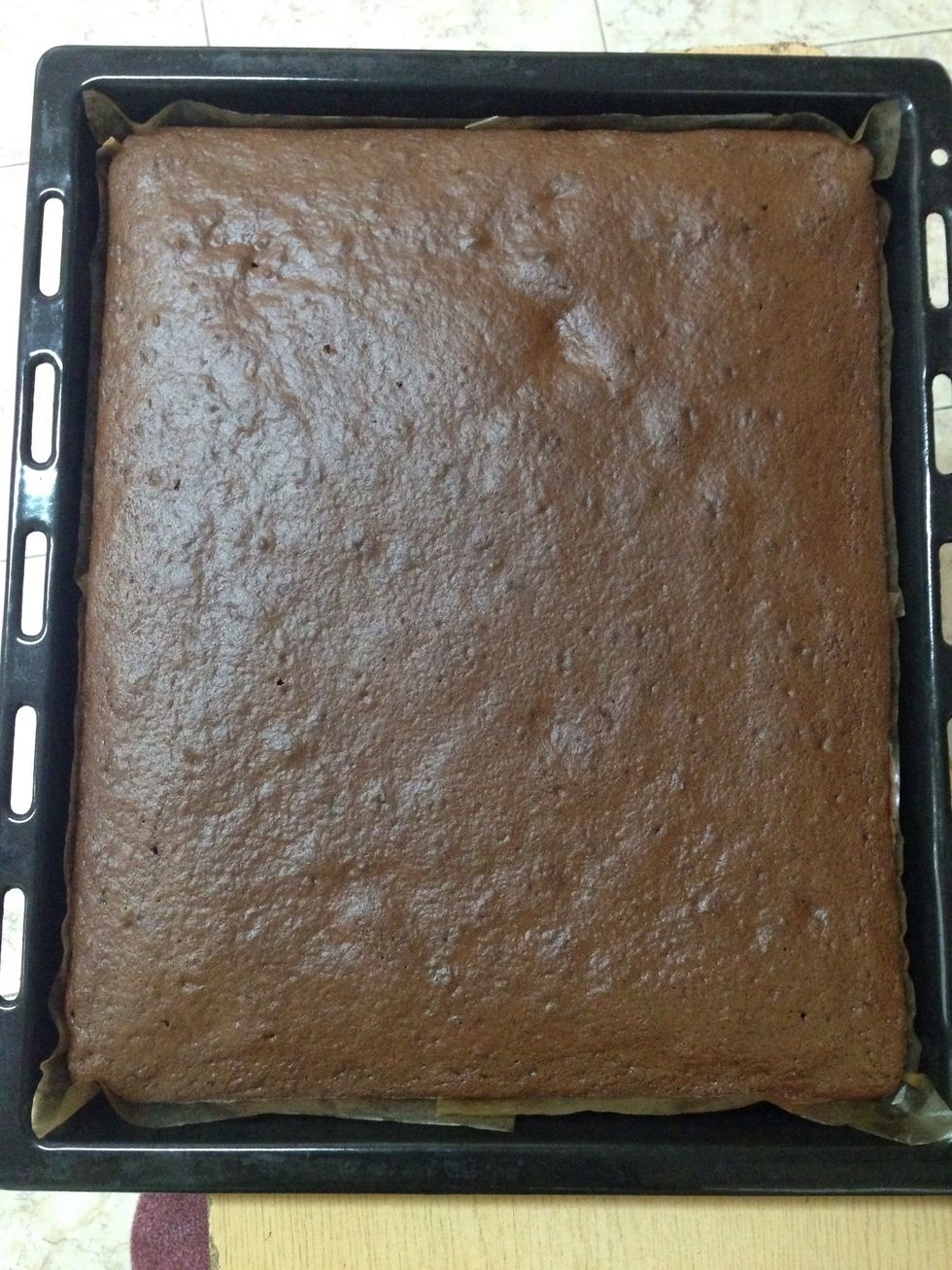 Check the readiness with a toothpick. If it comes out clean the cake is baked\ud83d\ude0a\ud83d\ude0a