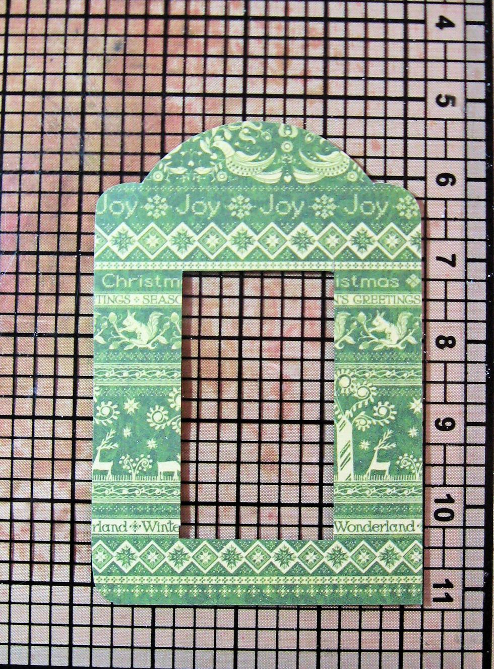 Check to make sure the cut out tags fit perfectly over the base tag. Trim and make adjustments if necessary.