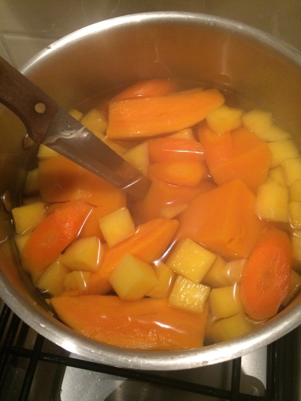 Check veg is cooked
