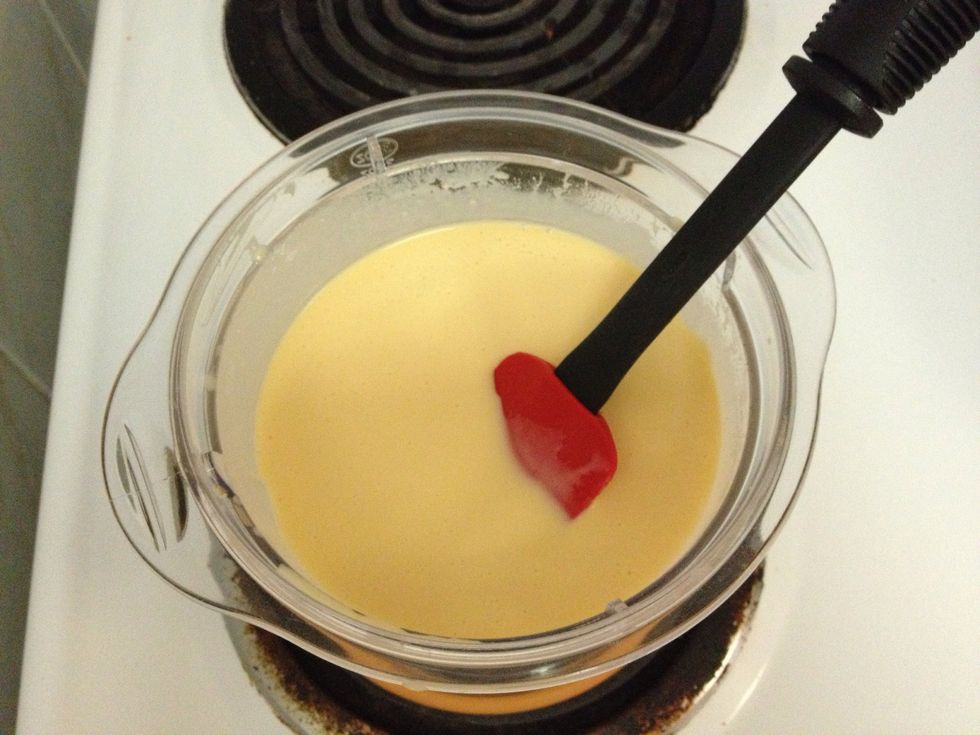 Check your mixture for any lumps before you pour a scoop on your pan.