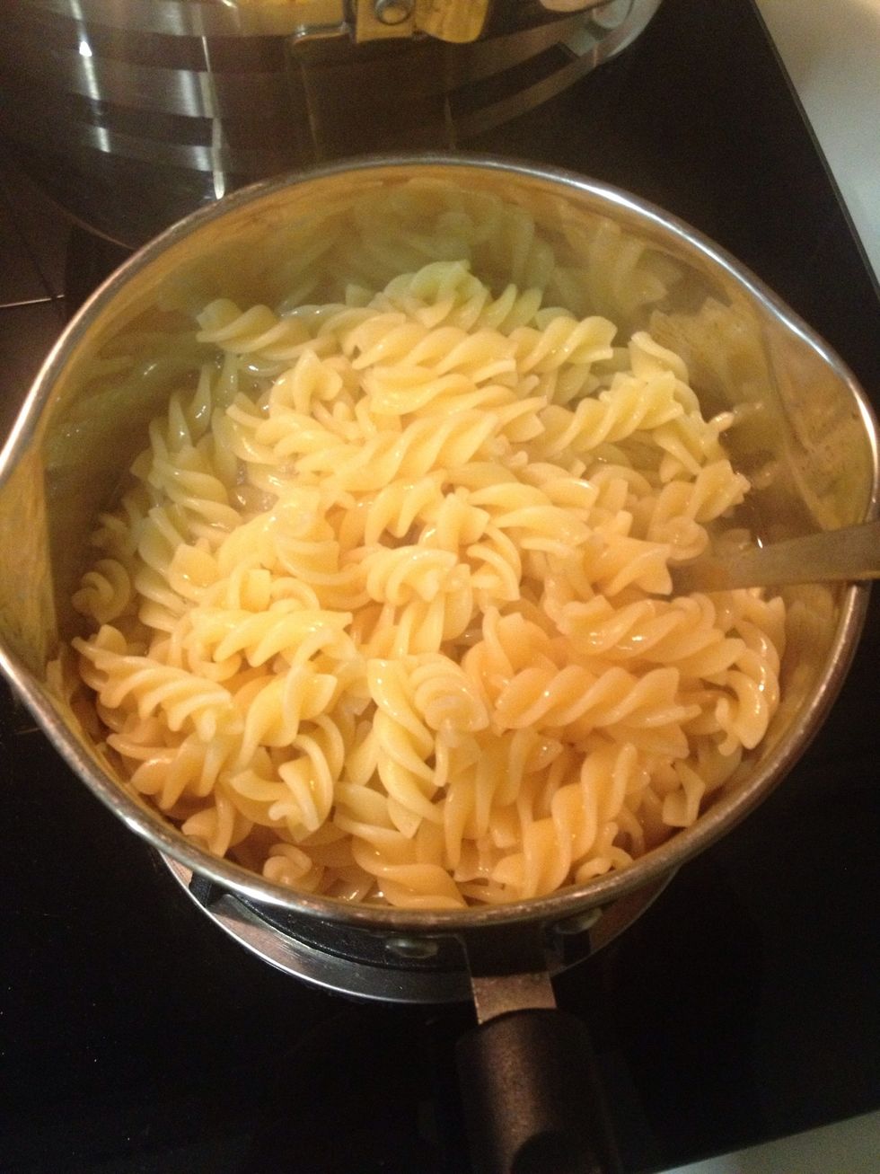 Check your pasta again. And it seems ready.