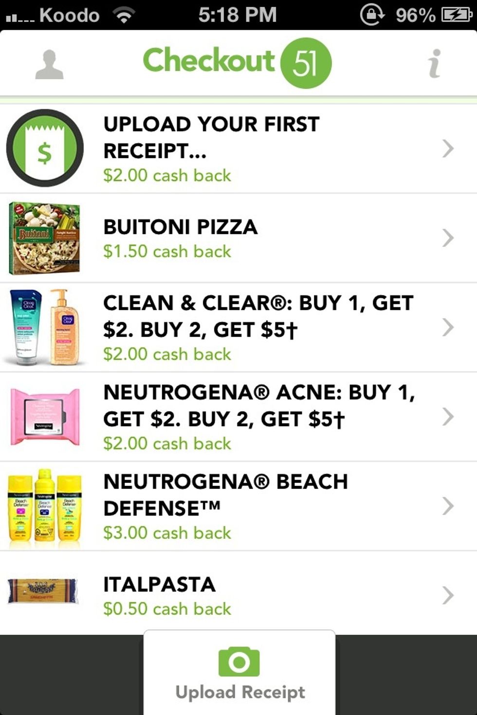Checkout 51 is another unique app that sends you cash back! All you do is take a photo of the receipt! Items change every week, usually they aren't beauty products :)