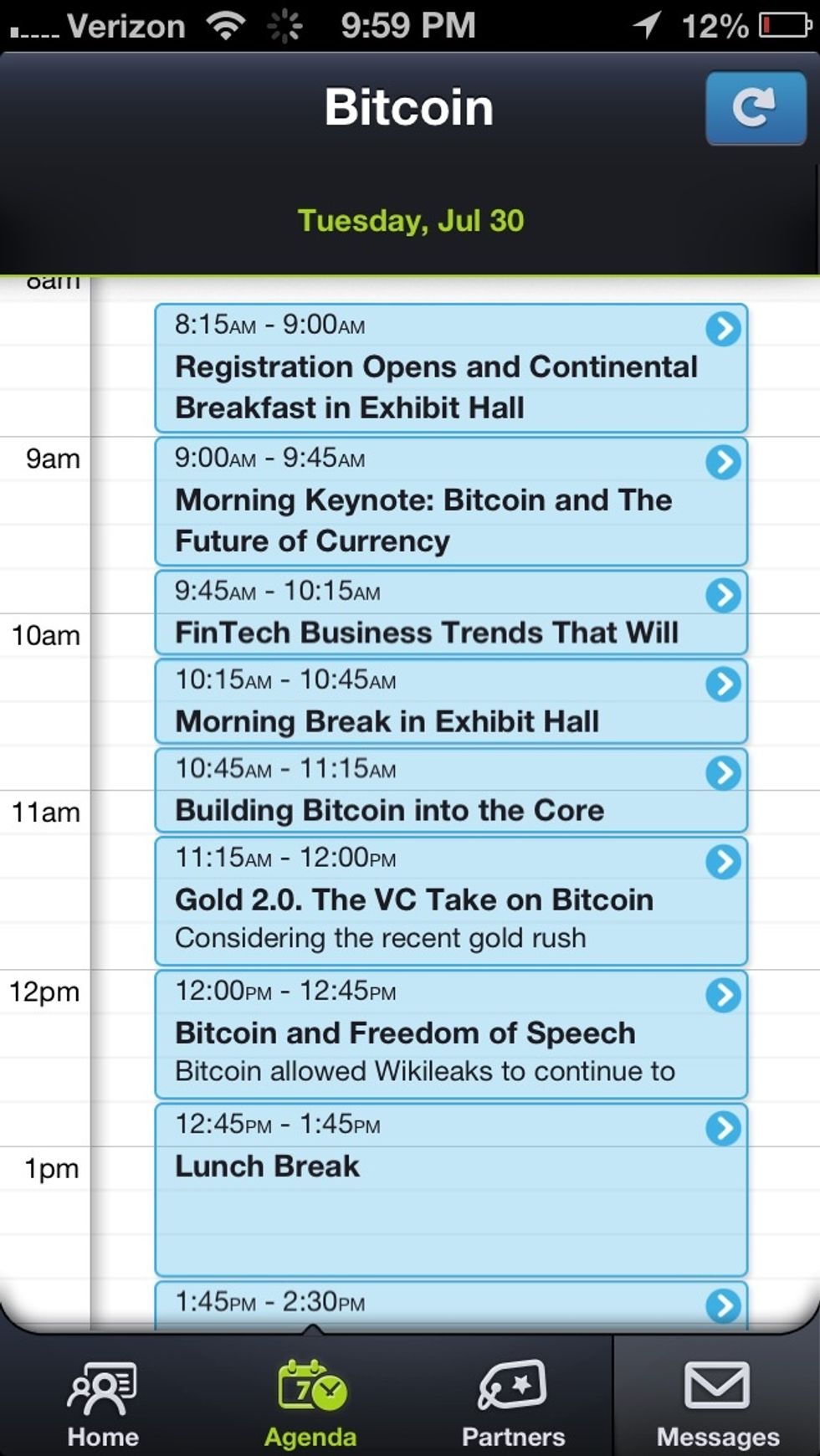 Checkout the agenda tab to view the event schedule and be in the know