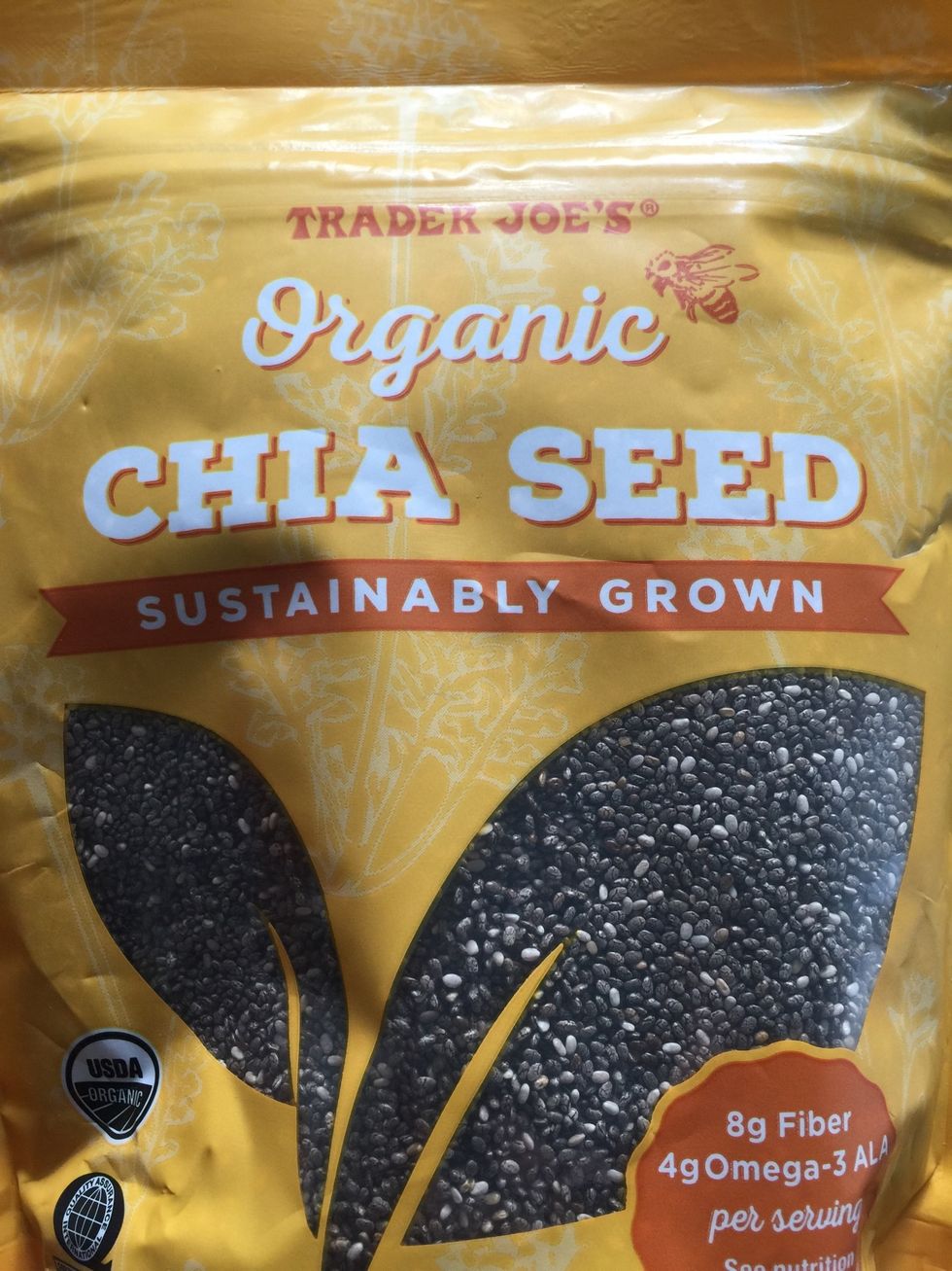 Chia seeds for crunchy