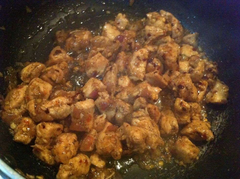 chicken is done for topping