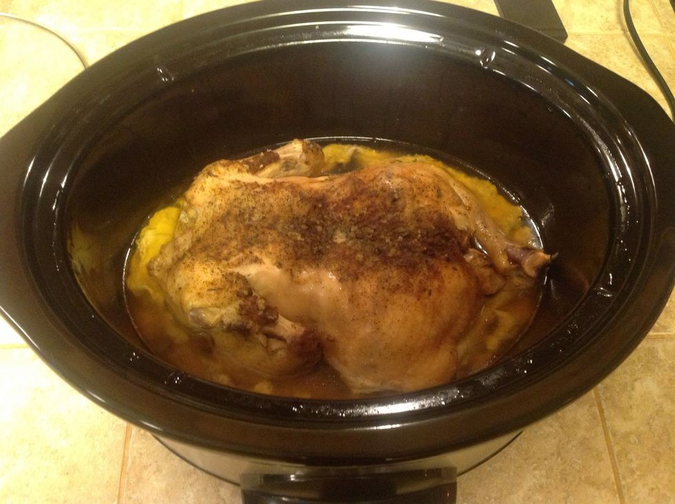 Chicken is ready and smells wonderful!