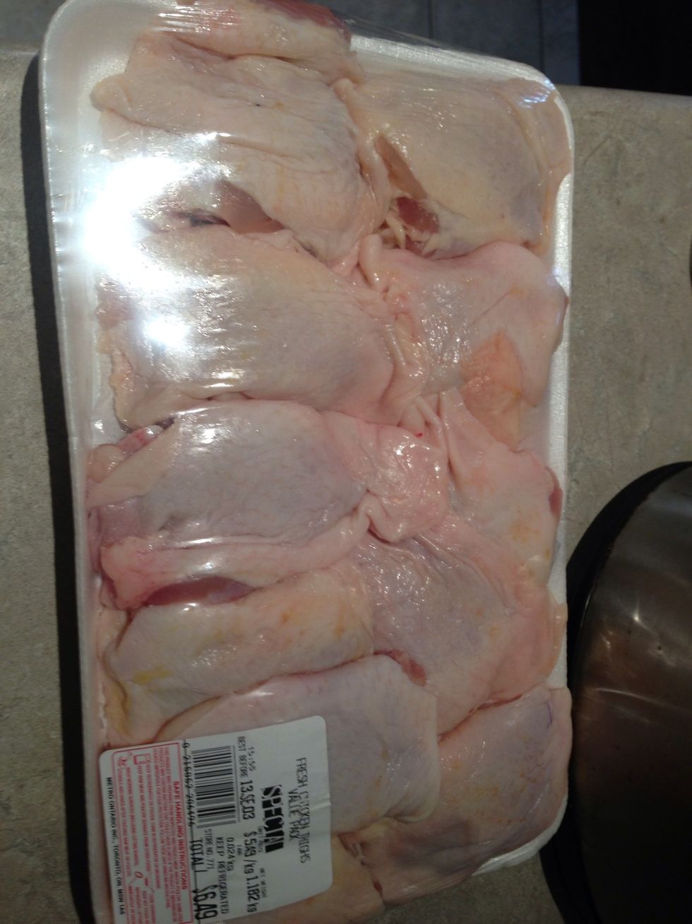Chicken thighs on sale, boo-ya!