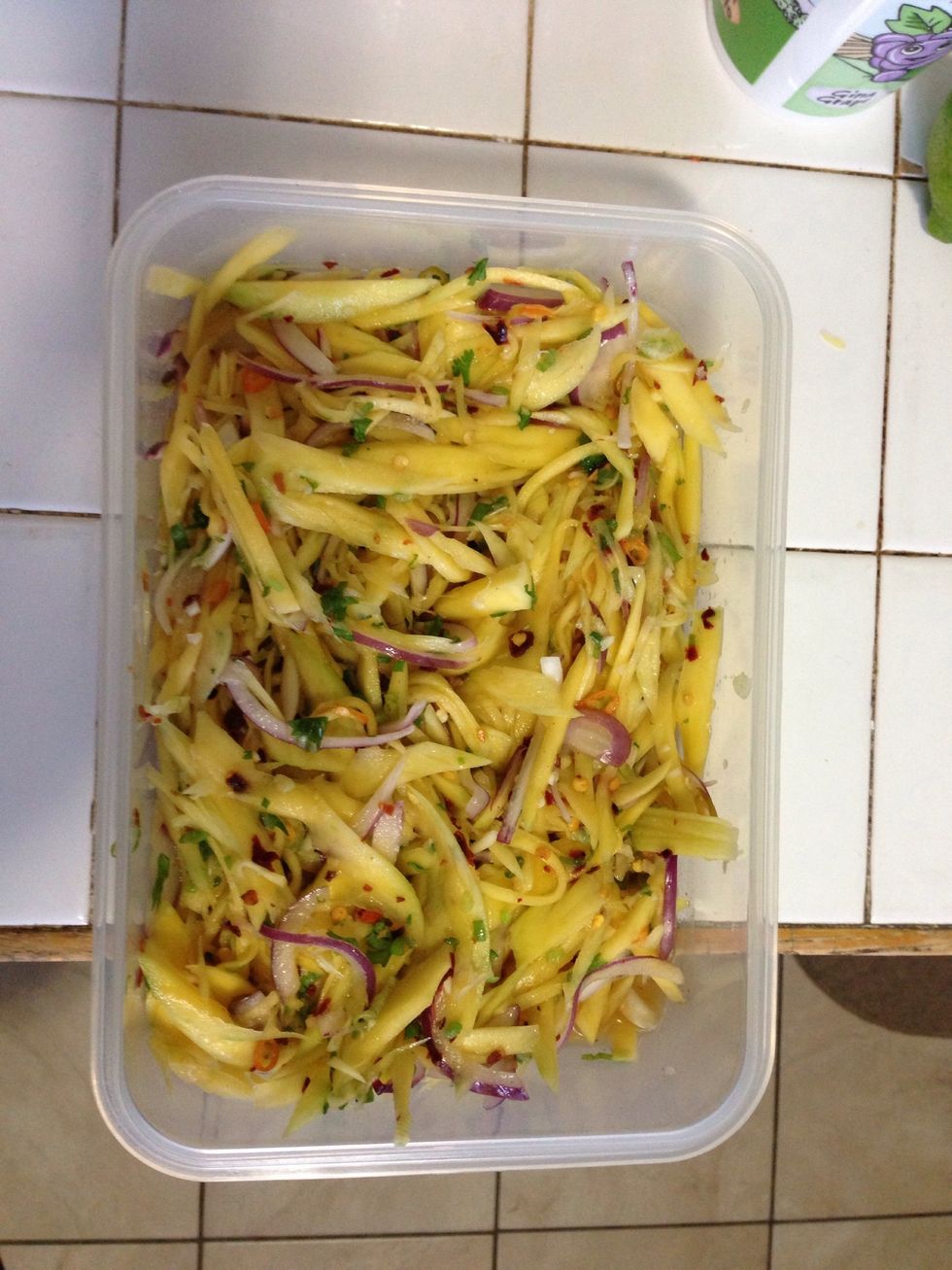 Chill for 20 minutes, then serve alone or over fried dish.