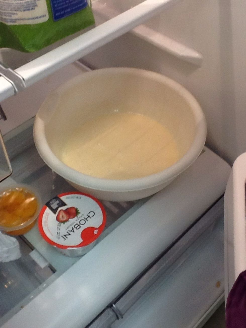 Chill in the refrigerator for the time that was set on the timer.