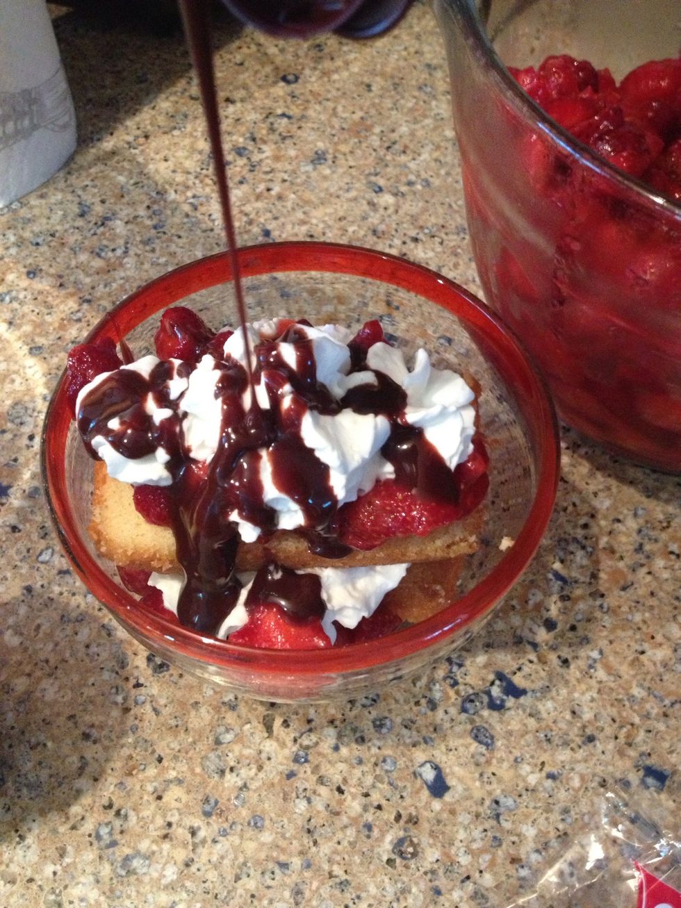 Chocolate drizzled on top!!!