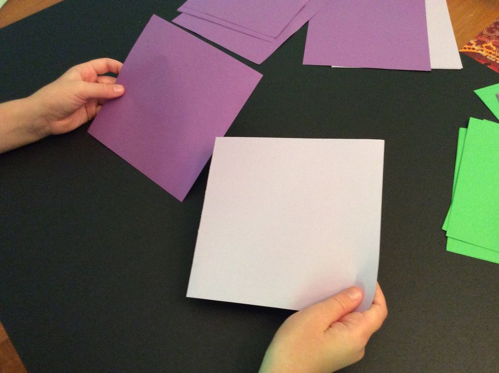 Choose 2 large colored squares.