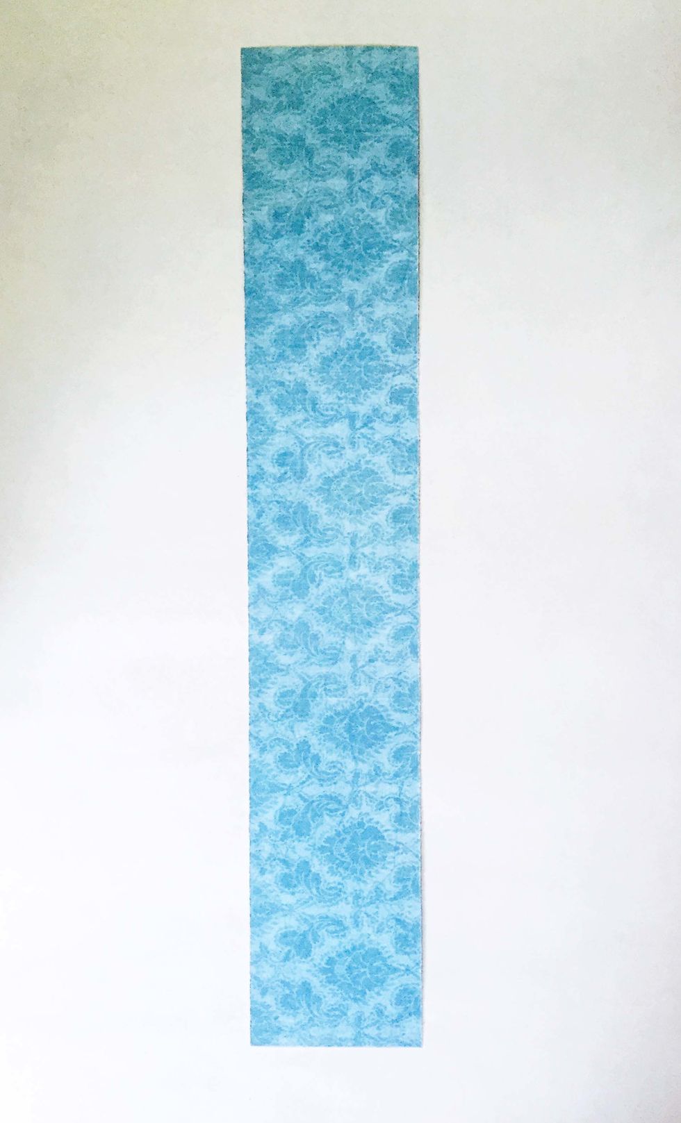 Choose a 12" x 12" pattern paper of choice, cut a 11.5" x 2" long rectangle.