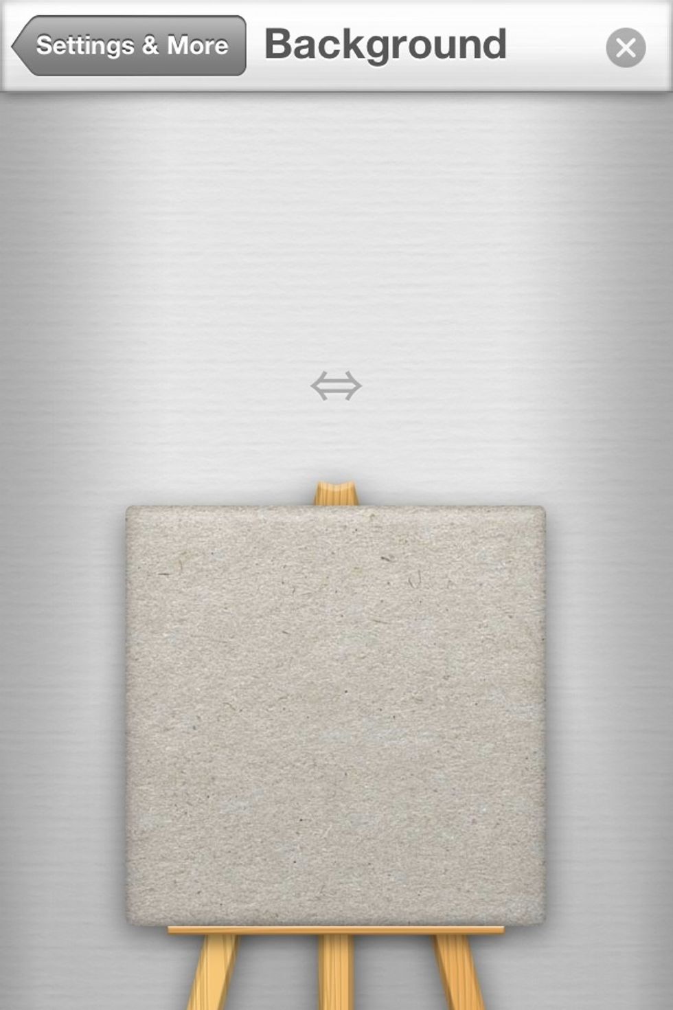 Choose a background for your virtual canvas or easel.