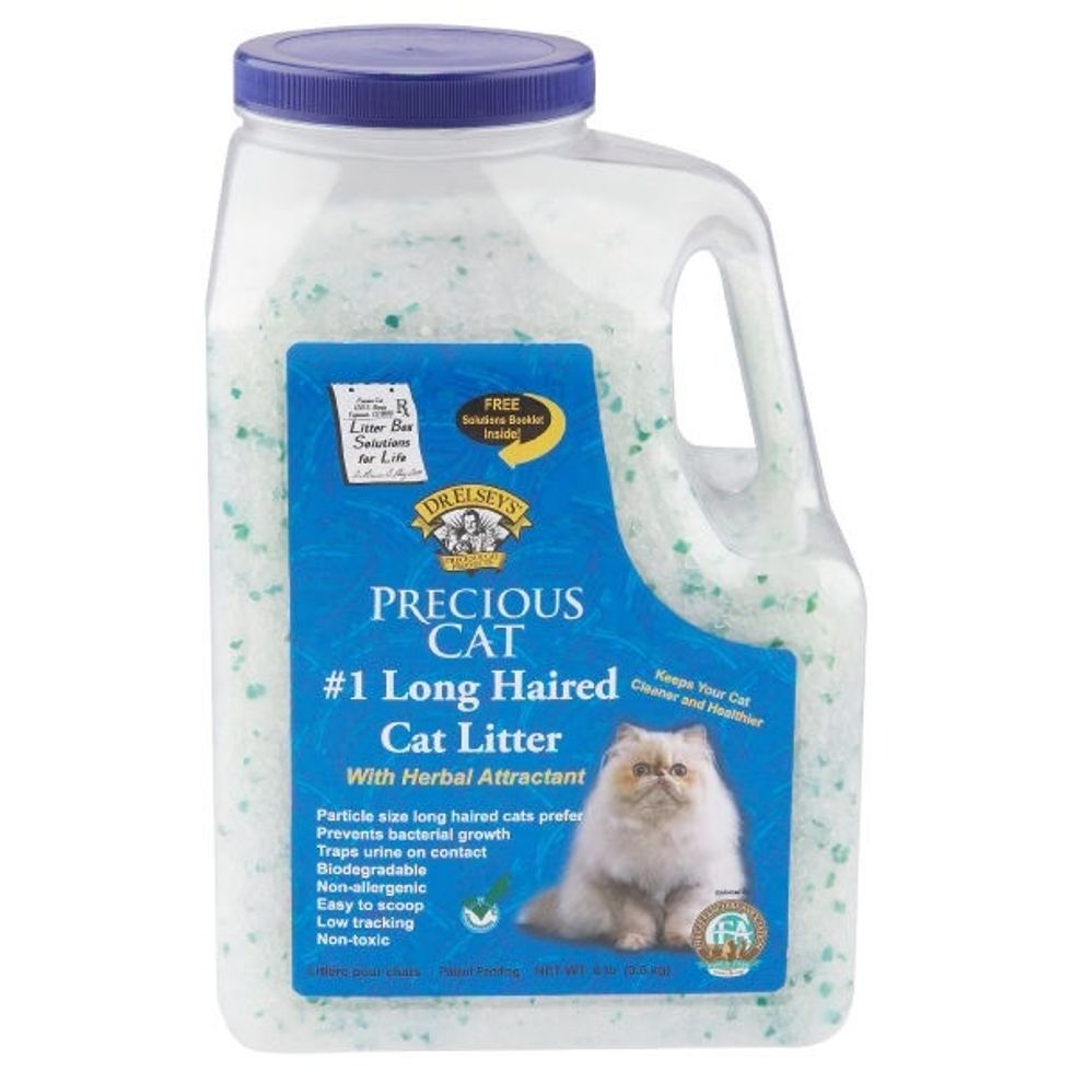 Choose a dust free cat litter, it'll be up to your cat to choose which one they like. I use Dr. Elsey's for long hair, any kind from this brand is great because it features herbal attractant.