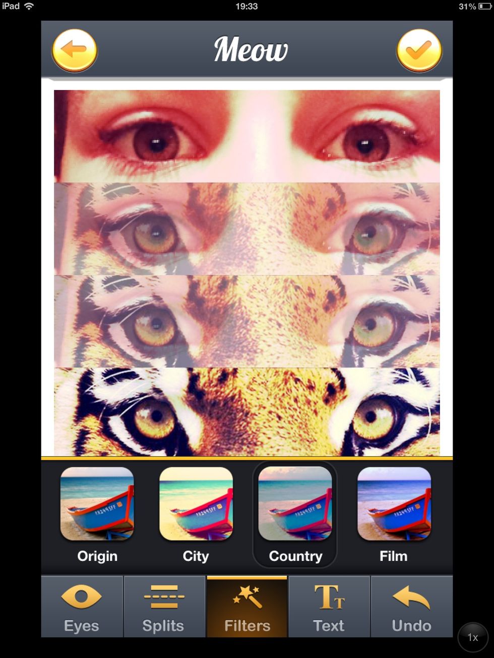 Choose a filter is you like