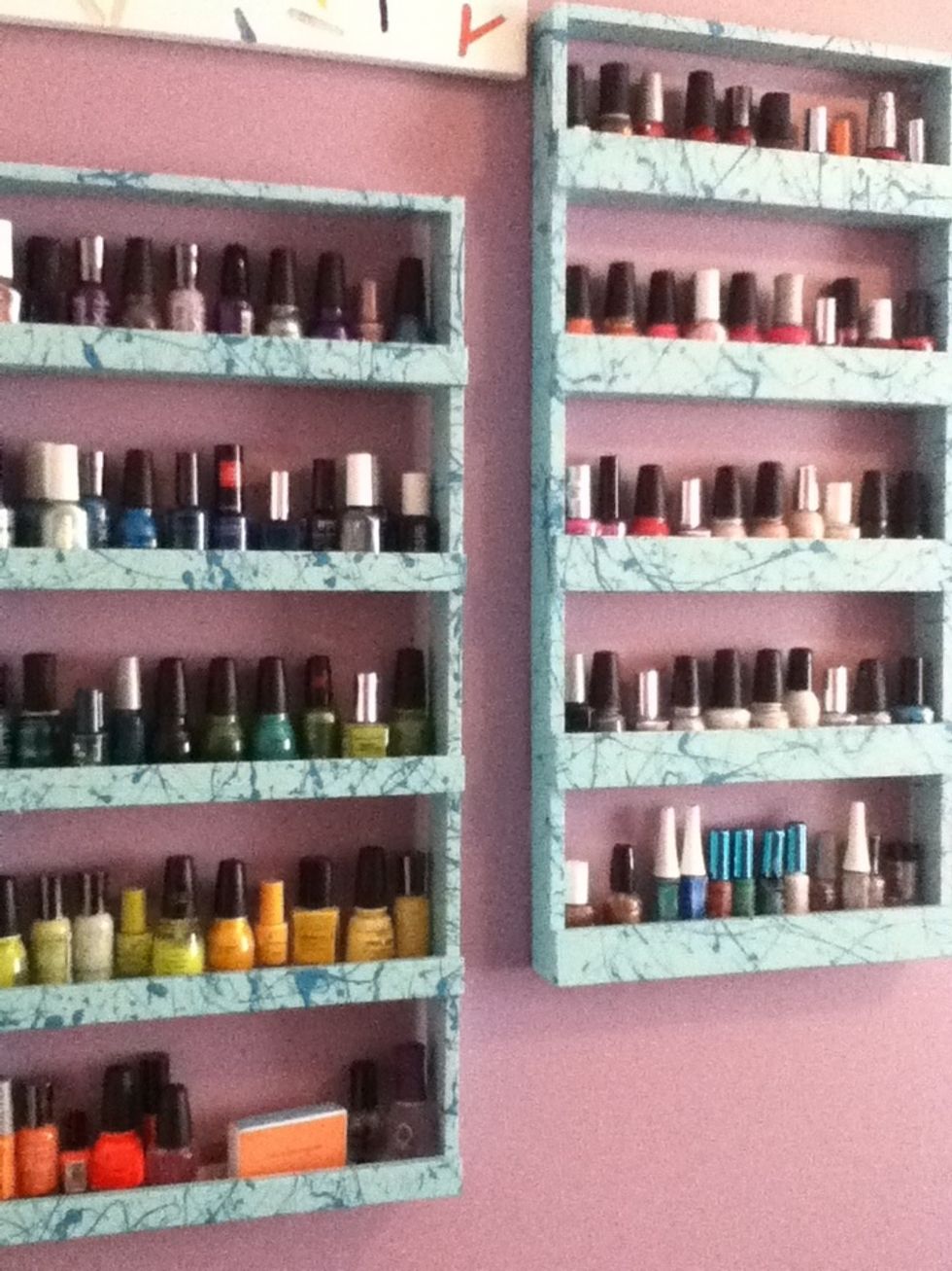 Choose a nail polish color. I didn't collect all of these at once. I've been doing nails since I was 12. :) I guess you could say it's my passion.