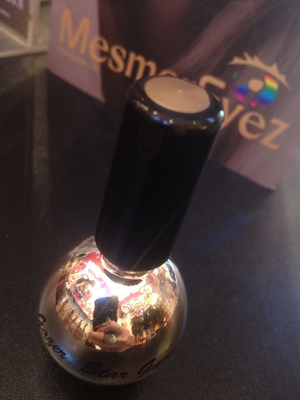Choose a nail varnish colour. I'm using stargazer Crome in gold